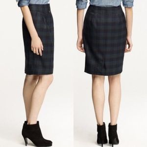 J.crew #2 Pencil Skirt in Blackwatch Plaid